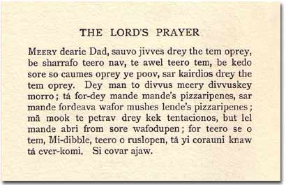 The Lord's Prayer.