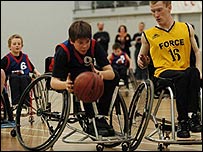 Bury Bombers wheelchair basketball