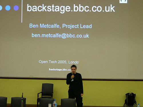 Ben kicks off backstage.bbc.co.uk