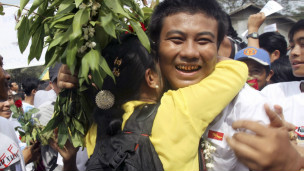 Một đợt thả tù chính trị của Miến Điện hồi tháng Giêng năm 2012