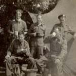 Pat to his collegues is back row left hand side on the top photo and back row right hand side on the lower photo.