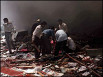 1993 کے دھماکوں سے تباہی