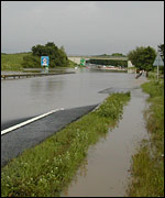 A19 under water - photo: Richard Raper