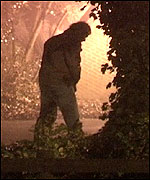 Student urinating