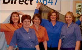 Debbie Nicholls, Sue Birch, Liz Pearson, Shona Kent, and Liz Reading.