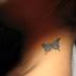 Butterfly on Kasia's neck