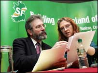 Sinn Fein lideri Gerry Adams