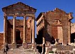 The Capitolium at Sbeitla, in modern Tunisia