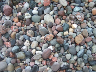 Pebbles on the beach