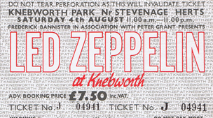 Led Zeppelin ticket stub|70|Gavin Browne, Edniburgh 