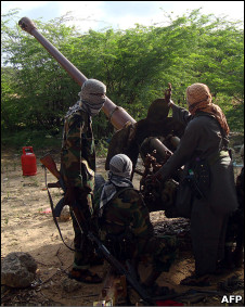Somalia al-Shabab fighters in northern Mogadishu