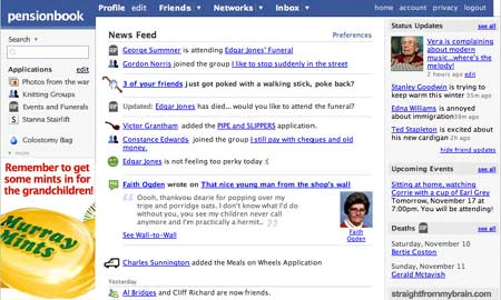 Screengrab of Pensionbook