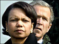 جورج بوش و کاندوليزا رايس