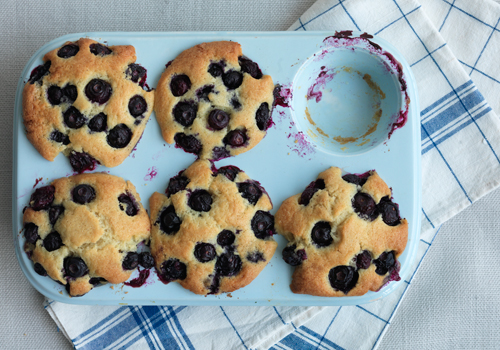 Blueberry muffins by Paul Hollywood.