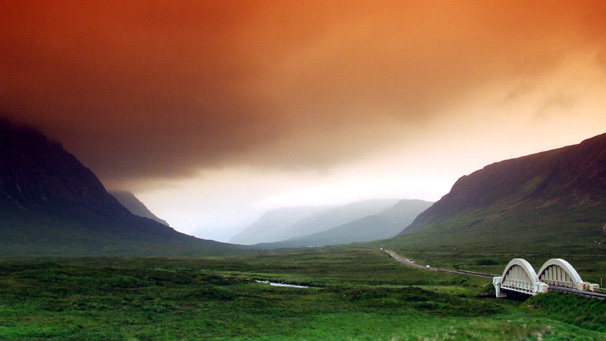 ...as well as Glencoe where this eerie mist was in evidence.