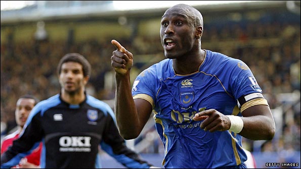 Pompey defender Sol Campbell