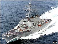 يک ناو جنگی آمريکا - عکس از آرشيو