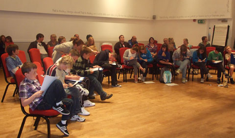 Children at a previous film academy event. Image provided by Galeri, Caernarfon