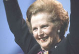 Margaret Thatcher at the Conservative conference in 1982