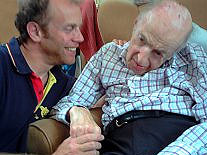 Jon Manel and his father