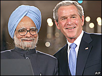 صدر بش اور وزیر اعظم منموہن