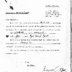 Army Pay Office communication to the parents of Charles Morris 23rd April 1943