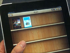 Screengrab of books on Apple iPad