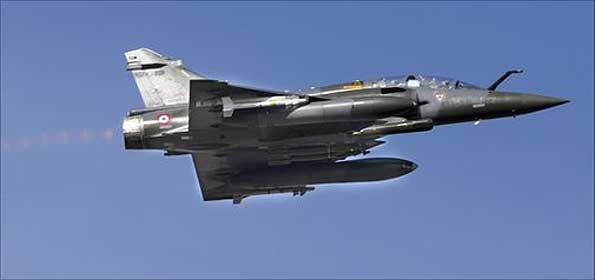 Mirage taking part in air strikes on Libya