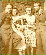 Sadie and her friends in blackpool