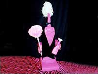 pink vacuum cleaner with hair