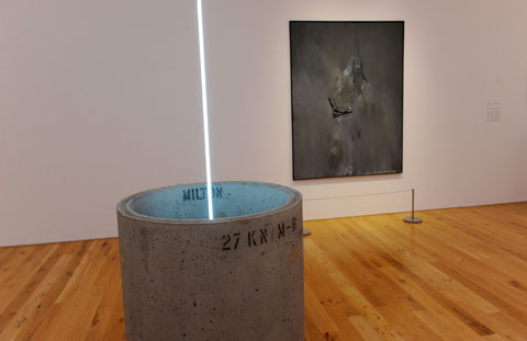 Manon Awst and Benjamin's Walther's work on display at the National Museum of Art. Image courtesy of the artists and Amgueddfa Cymru - National Museum Wales