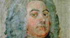 Unfinished oil sketch of Handel by William Hogarth (1695)