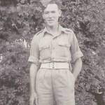 Charles Hague on Main Street, Poona, India on January 2, 1943