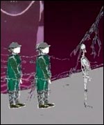 Frame from the Huntington 6th formers animation