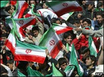 ورزشگاه آزادی هنگام بازی ايران و ژاپن