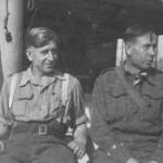 Mr. Hargreaves on left - Assistant Harbour Master at Kiel, Hamburg 1945