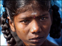 नागपट्टिनम में अनाथ हुई एक बच्ची