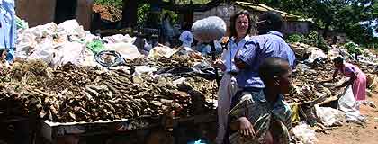 Sandra Sykes at the traditional medicine market on the outskirts of Durban.