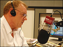 Allan Beswick in the studio