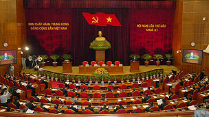 Toàn cảnh hội nghị trung ương 6