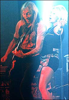 Dave Brock of Hawkwind and Sam Fox