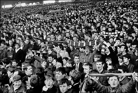Post-war football fans are unrecognisable in many ways to today's supporters