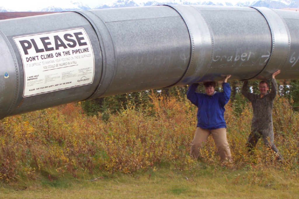 ...while in Alaska women hold up half the pipeline!