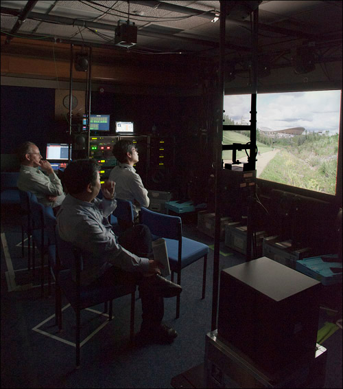 The TC12 Studio configured as a viewing room for Super Hi Vision