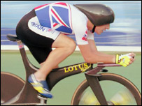 Racing cyclist