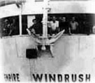 Windrush ship and anchor