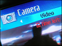 Mobile phone footage