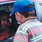 Lewis is a rally carfan. Here he is at the test run for Rally Ireland, talking to rally champ Sebastian Loeb