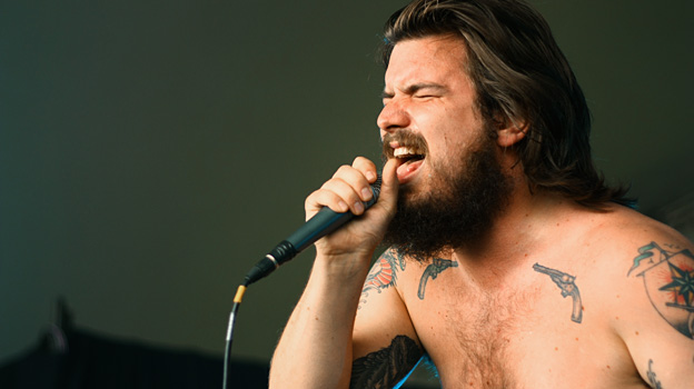 Kvelertak on the BBC Introducing stage