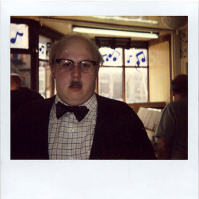 Matt Lucas make-up polaroid